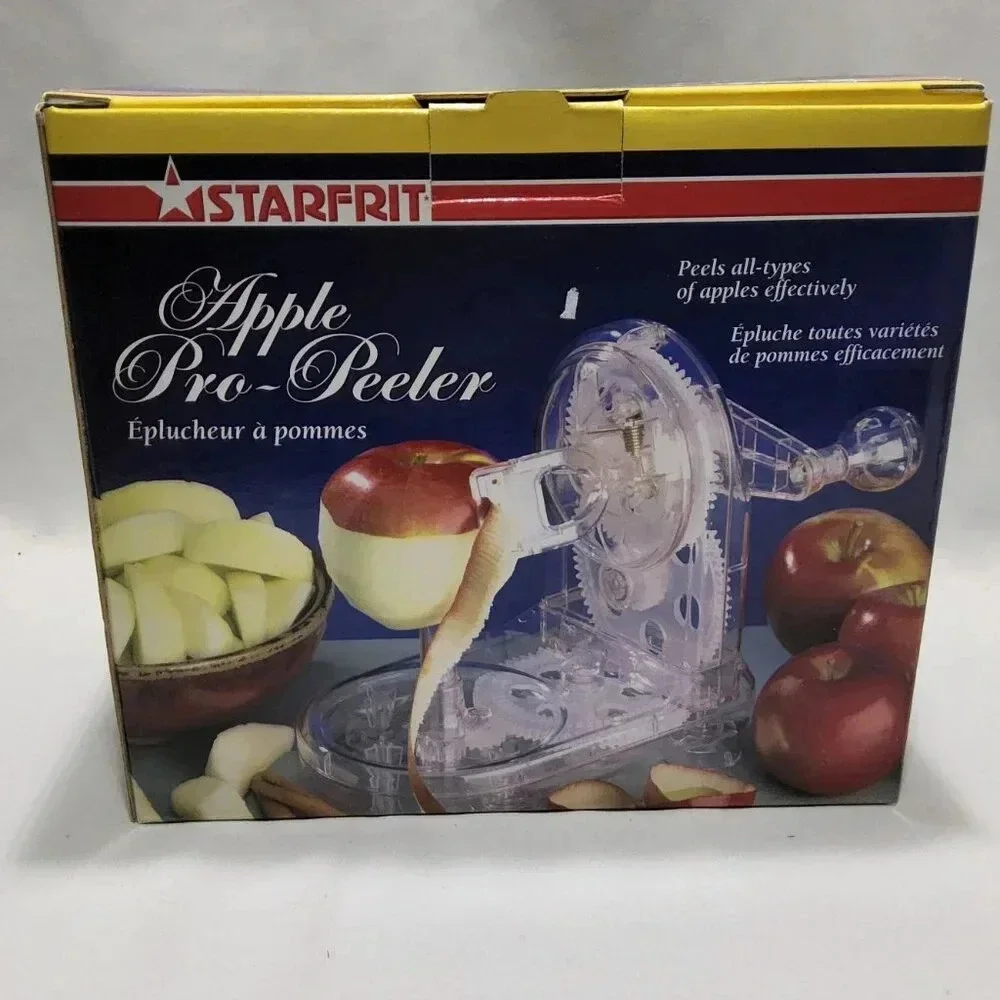 New Starfrit Apple Pro-Peeler New in Box with Blades and Corer/ Slicer